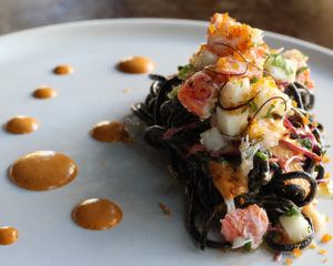 Lobster + Squid Ink Angel Hair Pasta