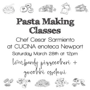 CENB march pasta class