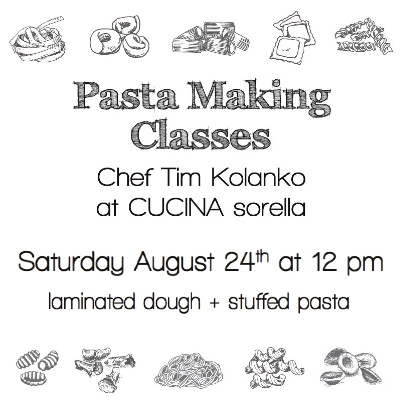 PASTA MAKING CLASS | august 2019 | CUCINA sorella