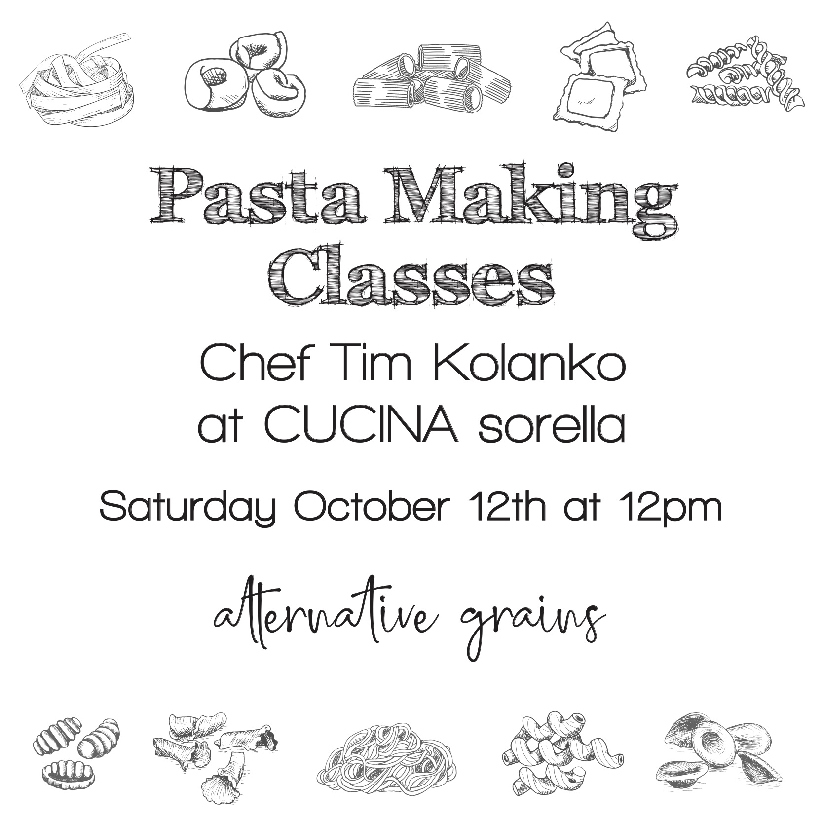PASTA MAKING CLASS | october 2019 | CUCINA sorella